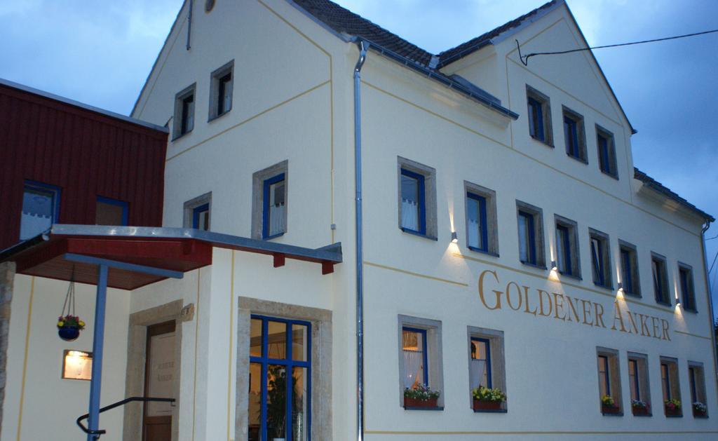 Pension Goldener Anker Reinhardtsdorf-Schona Exterior foto